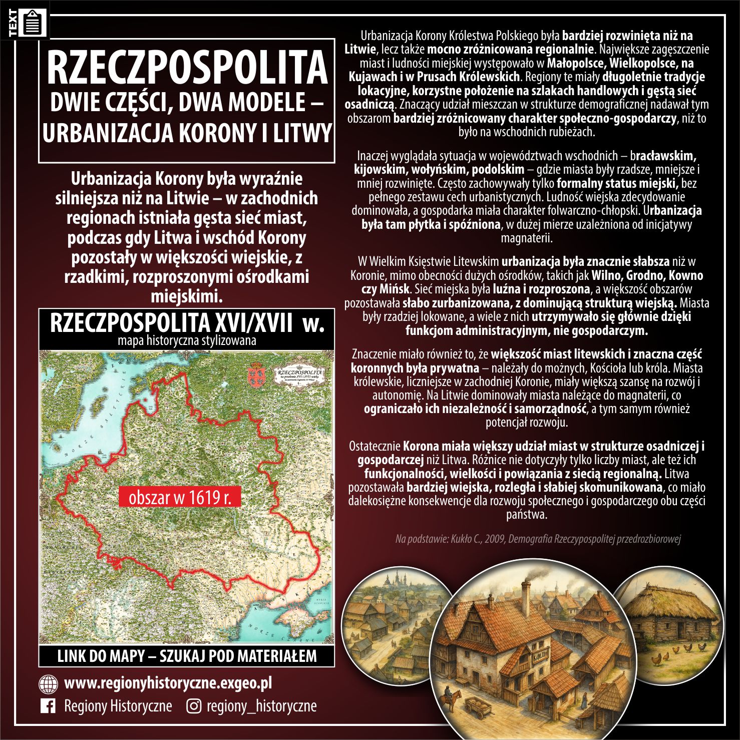 RZECZPOSPOLITA | Dwie części, dwa modele – urbanizacja Korony i Litwy